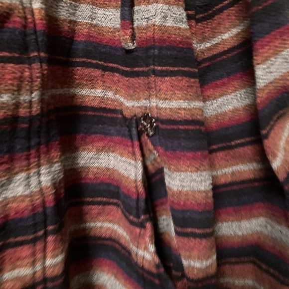 OBEY Propaganda Large Cotton Multicolor Stripped Hooded Jacket - Picture 3 of 7